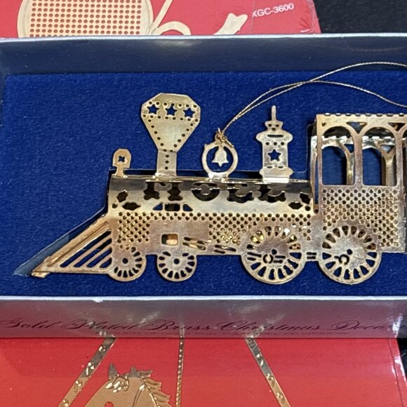 Gold’n Cross Stitch 24 Kt Gold Plated Ornament Lot Of 6 Christmas Needleform - Picture 8 of 8